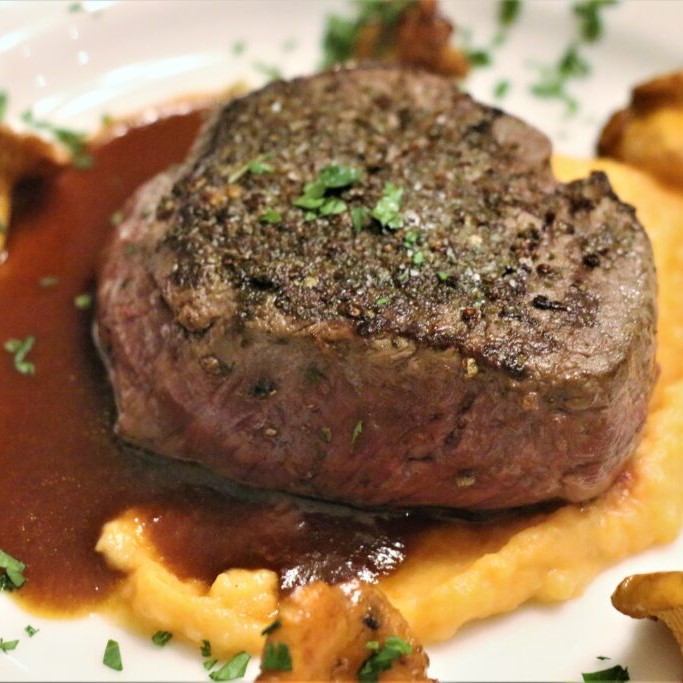 Polik wołowy w demi-glace