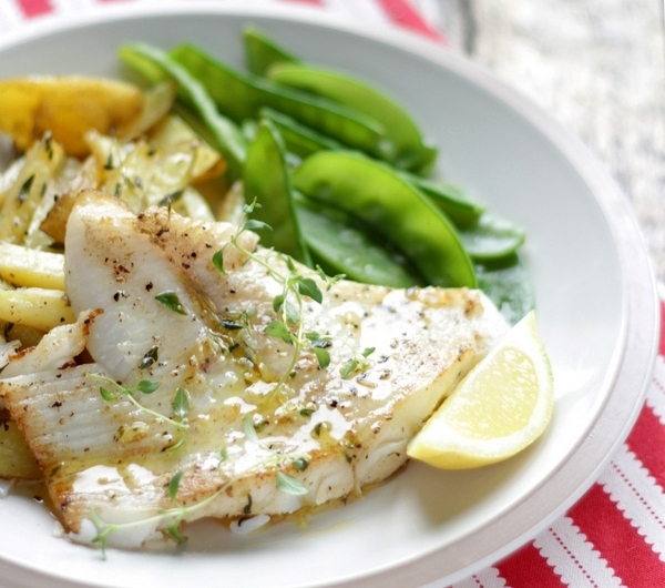 Halibut z masłem cytrynowym