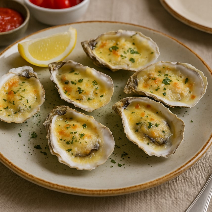 Ostrygi z szalotką